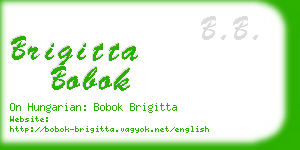 brigitta bobok business card